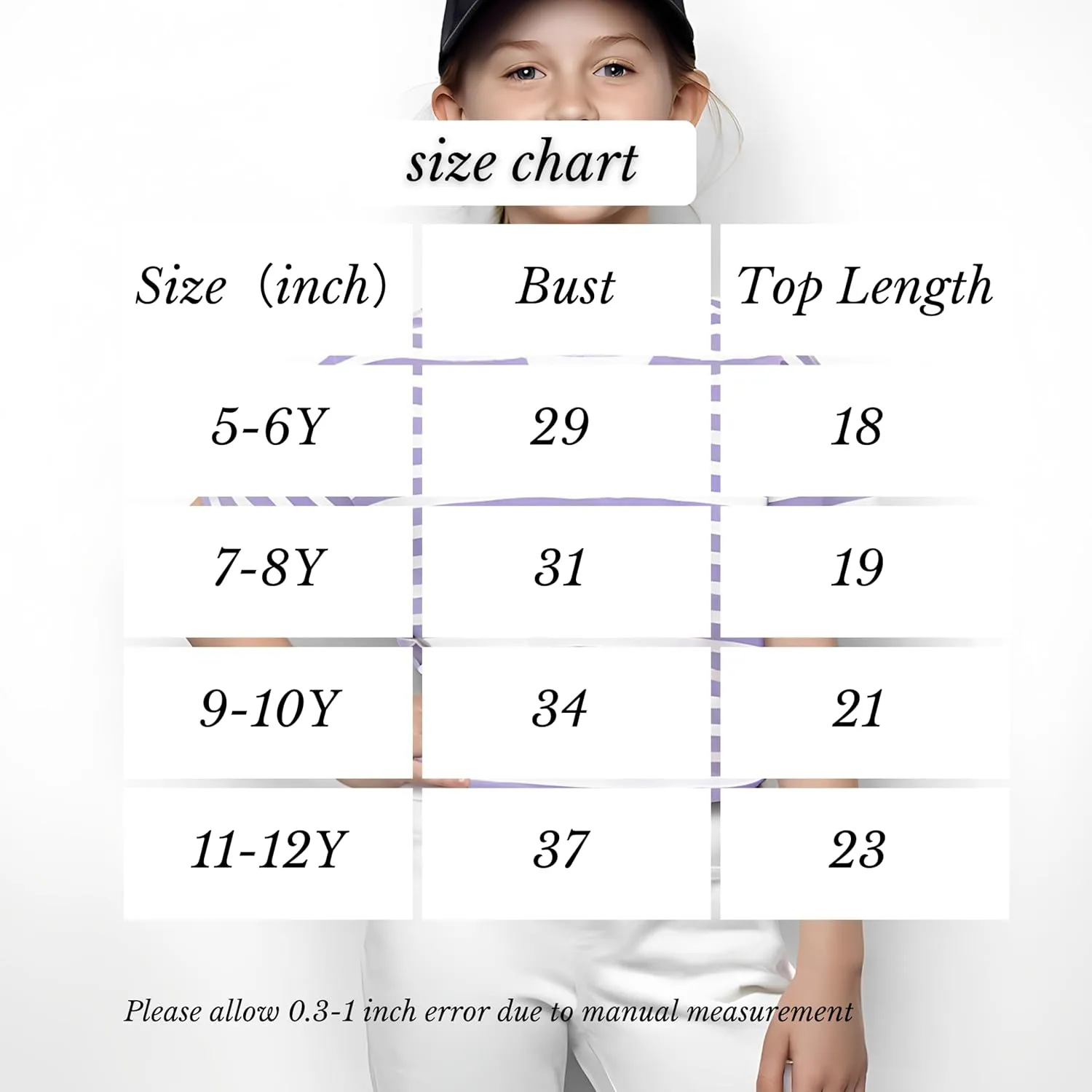 5-12 Years Girls Oversized Dropped Shoulders Sleeve Striped T Shirts Girls Summer Fall Crewneck Tops