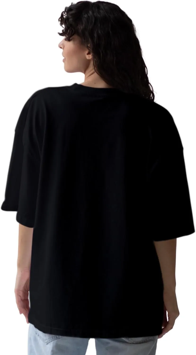 Anime Ramen Sketching Trendy Oversized T-Shirts for Women, Cotton T-Shirts, Perfect for Casual Wear | WB.6.21