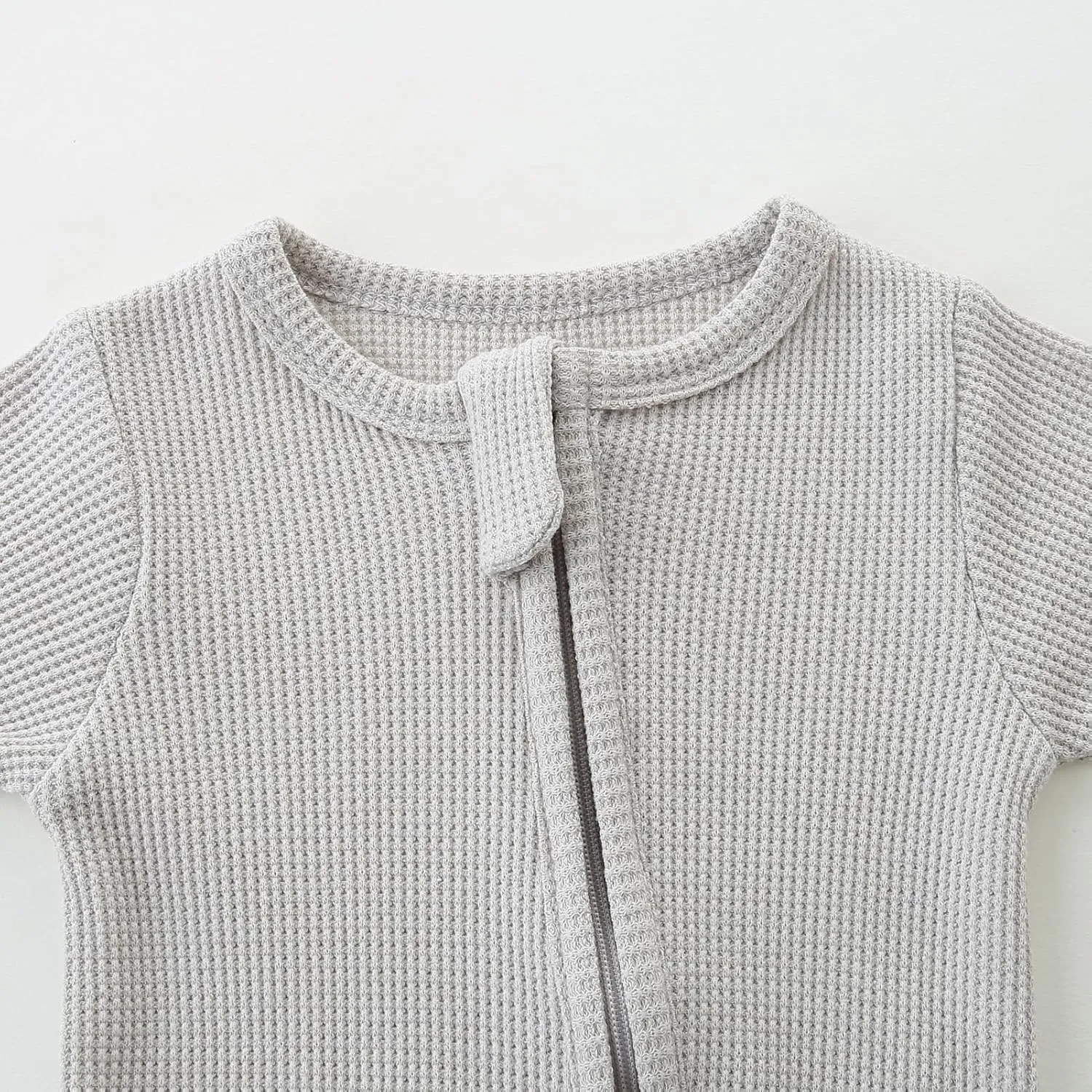 Baby Footies with Mittens, Infant 2-Way Zip Organic Cotton Jumpsuit