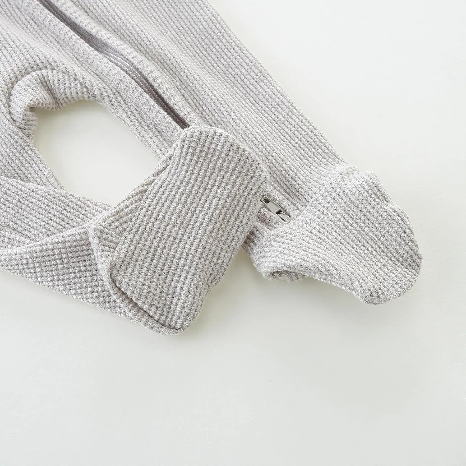 Baby Footies with Mittens, Infant 2-Way Zip Organic Cotton Jumpsuit