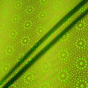 Bright Green Kaleidoscopic Printed Superfine Cotton