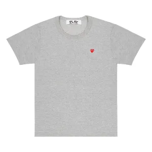 Comme des Garçons PLAY T-shirt with small heart, Gray