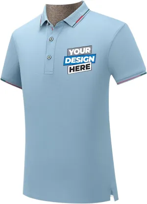 Custom Shirts for Men/Women Personalized Polo Shirt Embroidered Print Design Your Own Text Logo Name T-Shirts