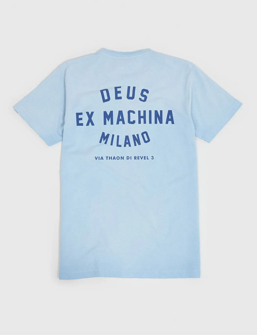 Deus Ex Machina Sunbleached Milan T-Shirt - Sky Blue