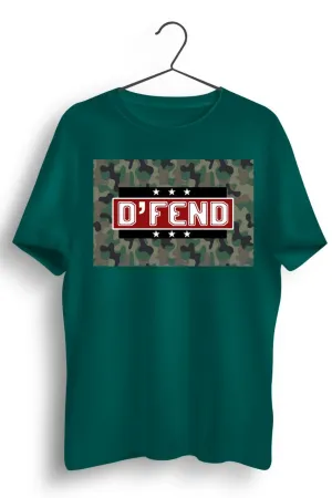 DFend Camo Print Green Tshirt