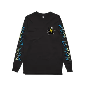 Gun Cat / Black Longsleeve T-shirt