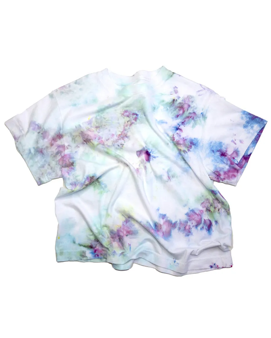 ICE DYED BOX TEE Bouquet Borealis