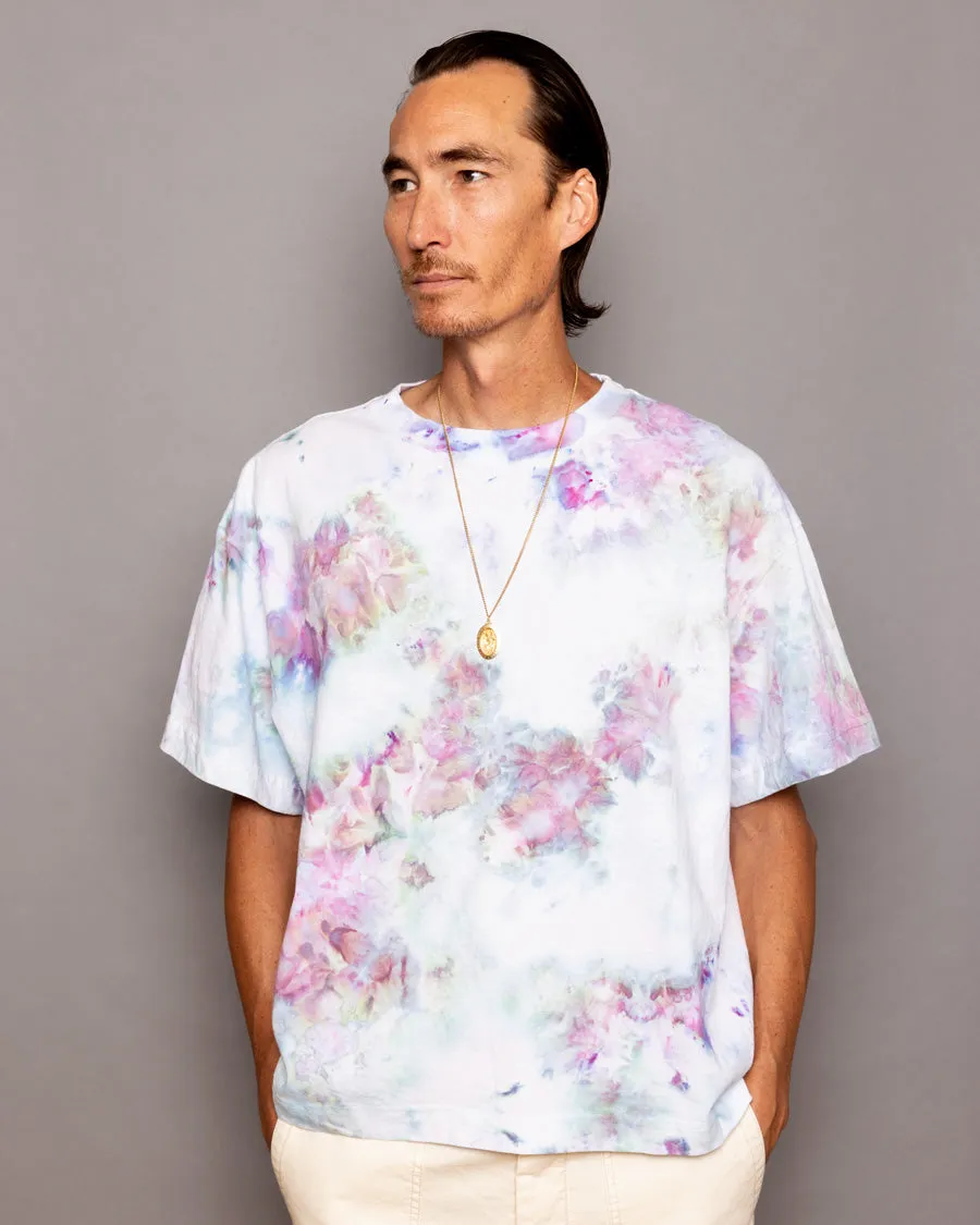 ICE DYED BOX TEE Bouquet Borealis