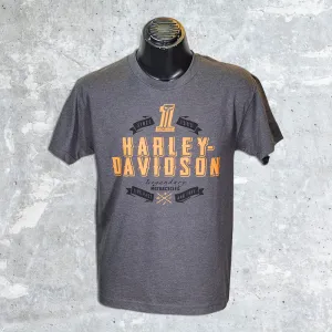 Lake Geneva Harley Davidson- Simple ADT Gray T-Shirt