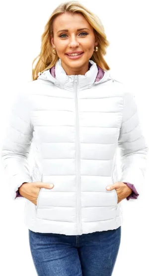 Lightweight Puffer Jacket Womens Winter Coats with Hood Packable Down Jacket Women Quilted Coat