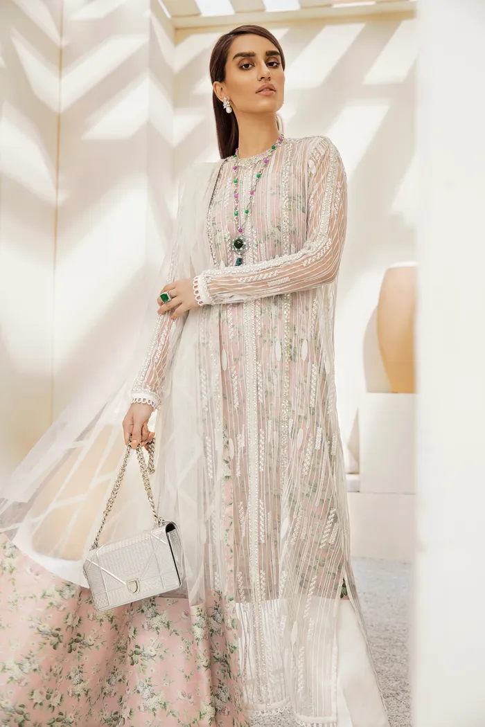 Luxury Pret '21 - Blush White