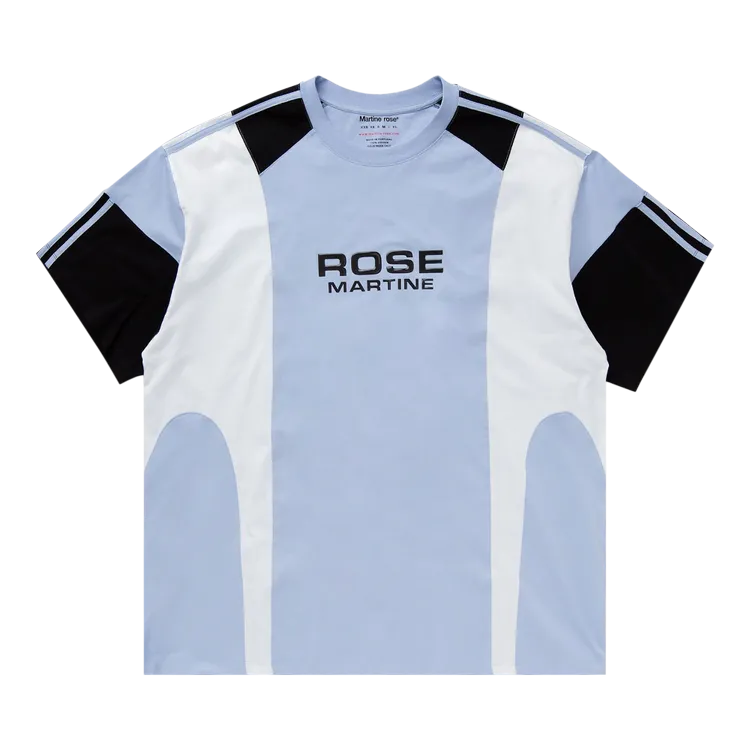 Martine Rose Oversized Panelled 'Blue/White/Black' T-Shirt, Blue