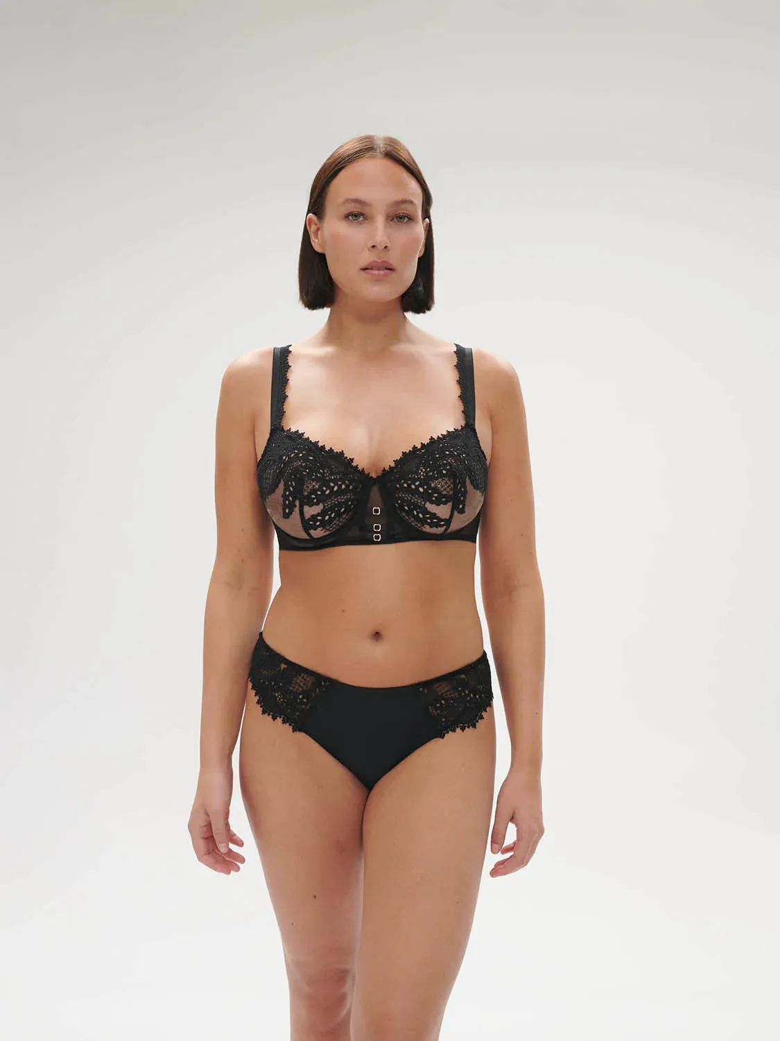 Mystic Demi-Cup Bra In Black - Simone Perele