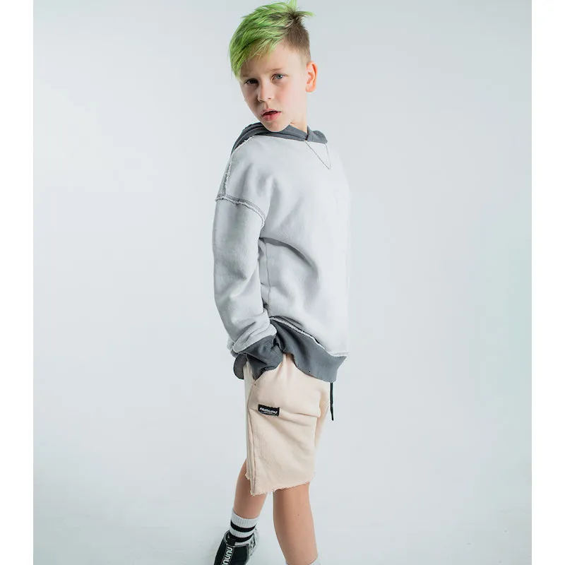 NUNUNU Framed Hoodie Ice Grey