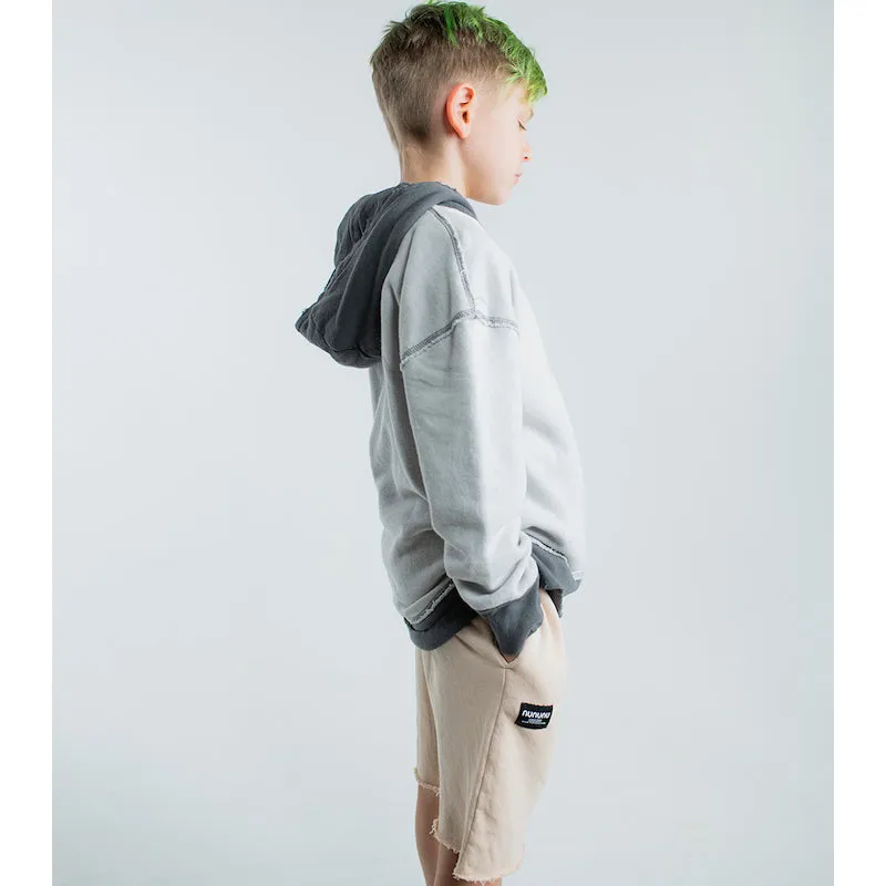 NUNUNU Framed Hoodie Ice Grey