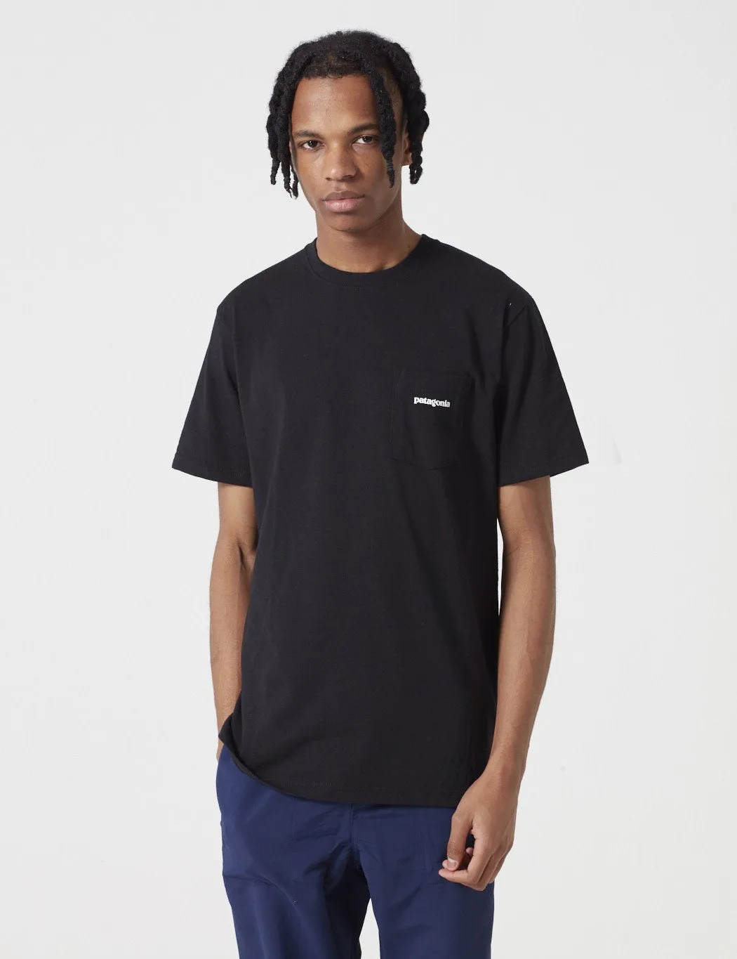 Patagonia P-6 Logo Pocket Responsibili-Tee T-Shirt - Black