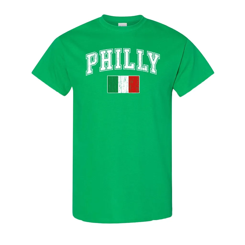 Philly Italian Flag T-Shirt | Philly Italian Flag Kelly Green T-Shirt