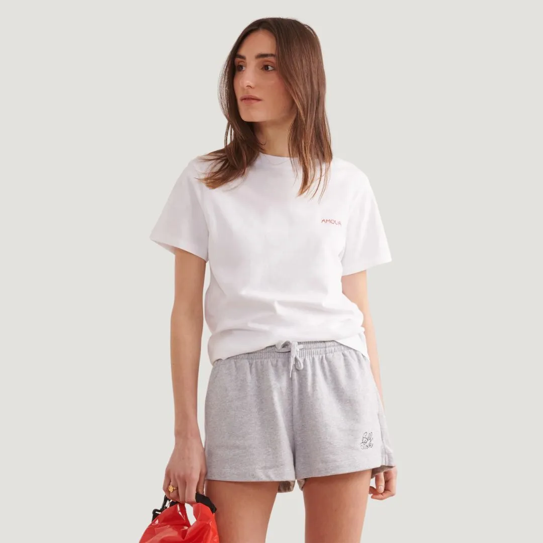 "Amour" Unisex Popincourt T-Shirt (White)
